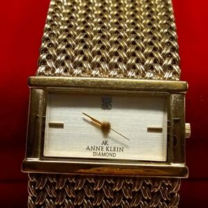 Anne Klein Gold Diamond Watch Vintage Gold Anne Klein Watch